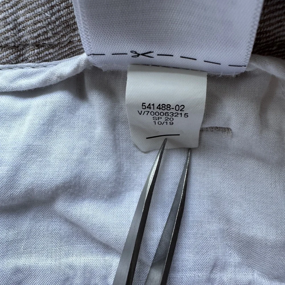 BANANA REPUBLIC Slim Wide-Leg Linen Cotton Cropped Pant Womens‎ 4